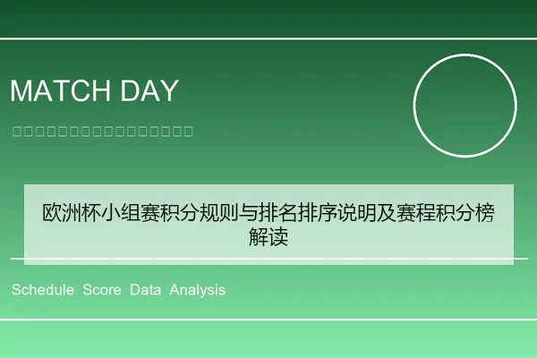 欧洲杯小组赛积分规则与排名排序说明及赛程积分榜解读